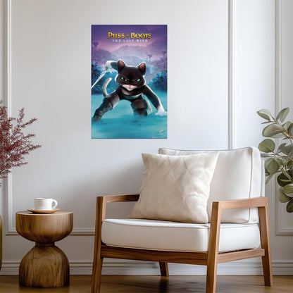Puss in Boots The Last Wish Movie Poster | Kitty Softpaws in the Mist - Movies & TV Poster