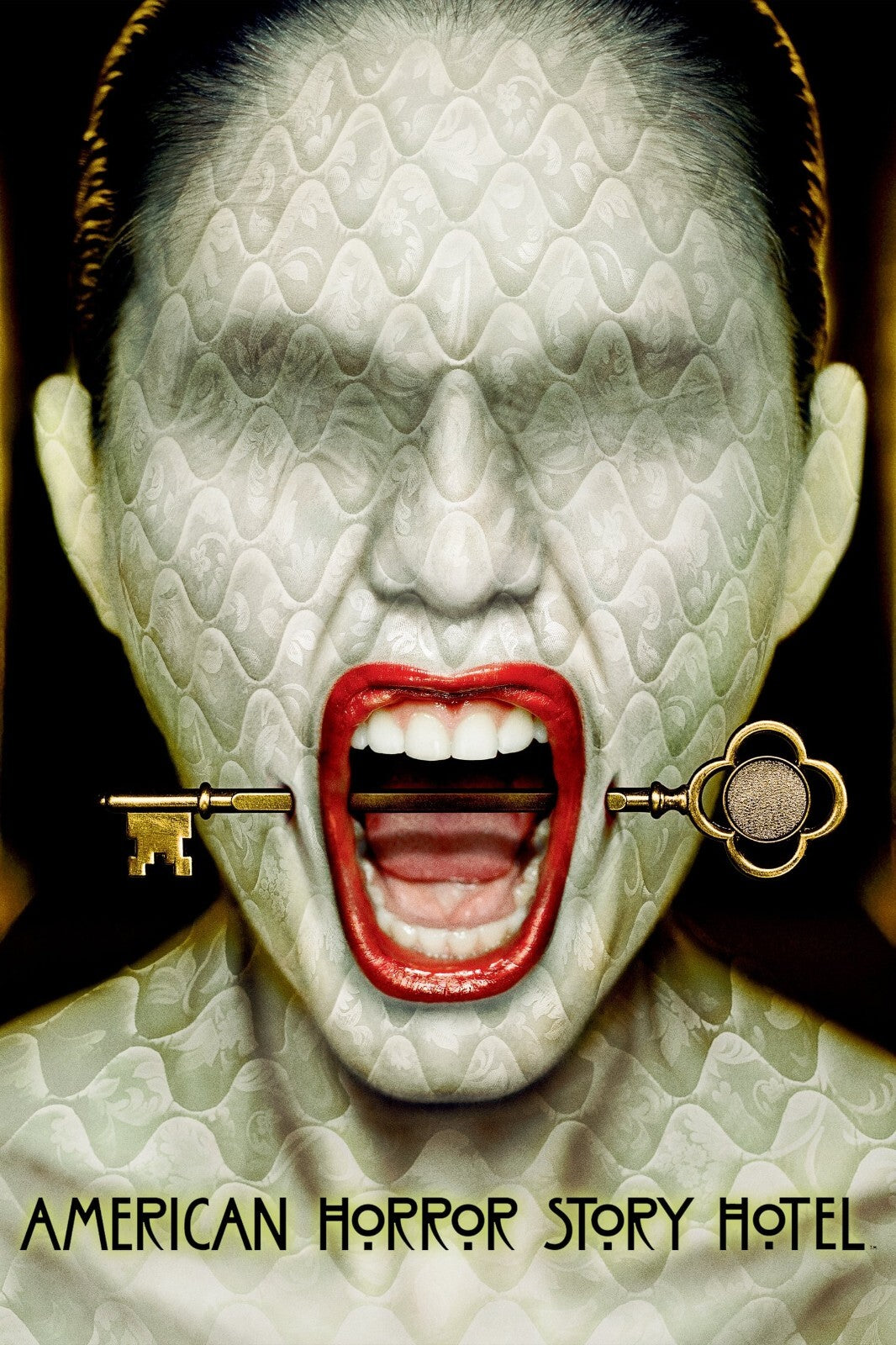 American Horror Story Hotel Poster | Screaming Face | Horror Series Print - Movies & TV Poster