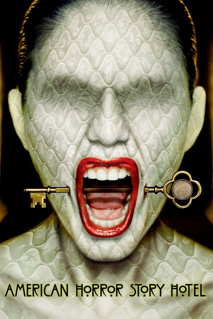 American Horror Story Hotel Poster | Screaming Face | Horror Series Print - Movies & TV Poster