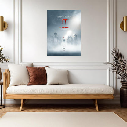 IT 2017 Movie Poster | Floating Children and a Red Balloon in the Mist - Movies & TV Poster