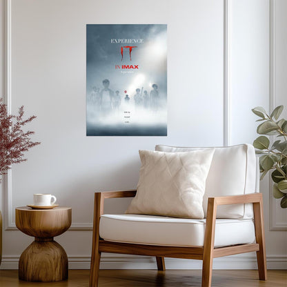IT 2017 Movie Poster | Floating Children and a Red Balloon in the Mist - Movies & TV Poster