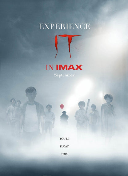 IT 2017 Movie Poster | Floating Children and a Red Balloon in the Mist - Movies & TV Poster