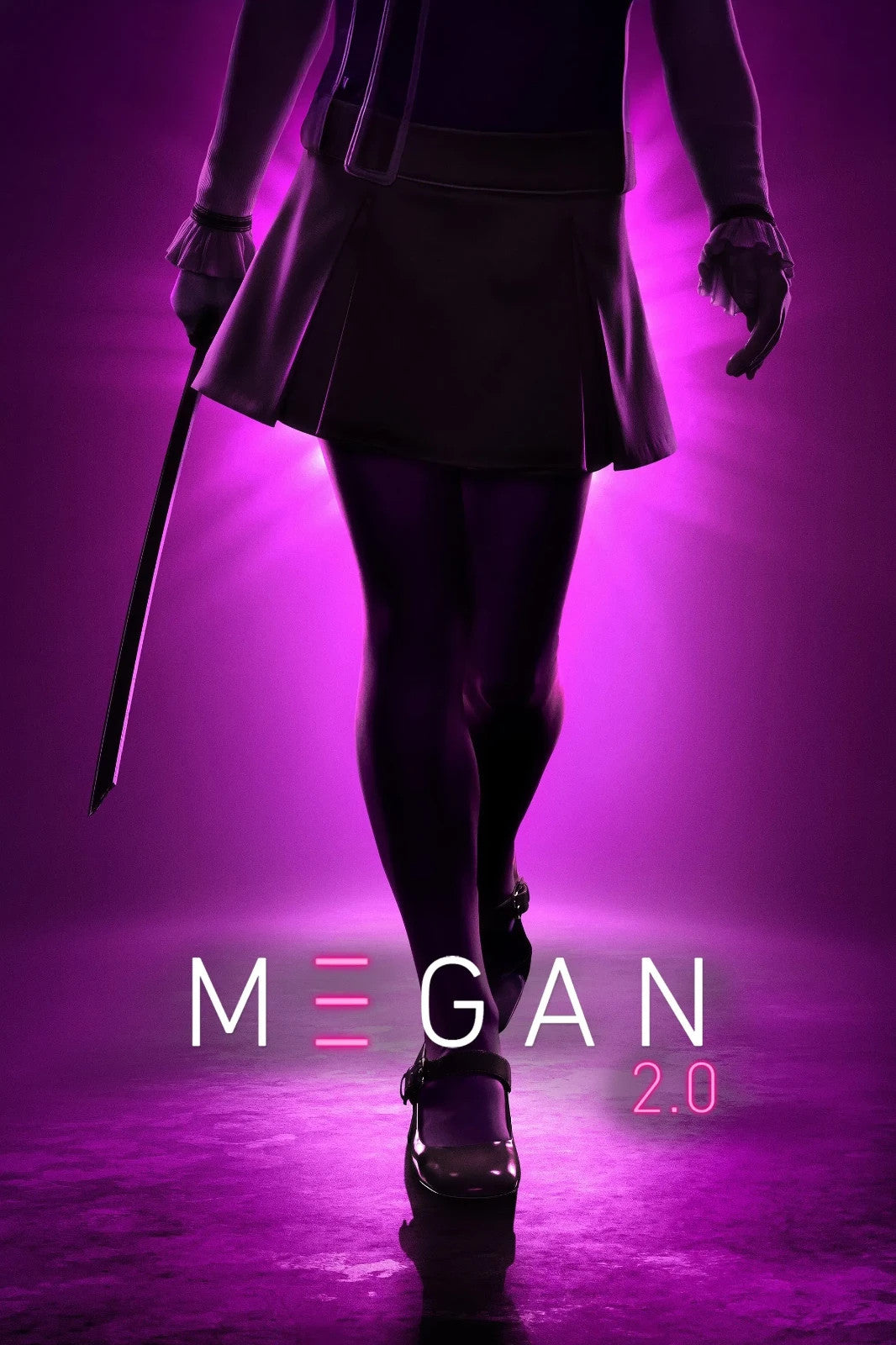 M3GAN 2.0 Movie Poster | Doll Silhouette with a Katana - Movies & TV Poster