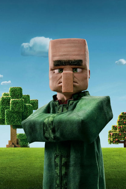 A Minecraft Movie Villager Portrait Poster - Movies & TV Poster