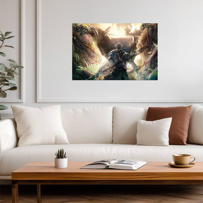 Avatar The Game Poster | Na'vi Warrior Facing an AMP Suit - Video Games Poster