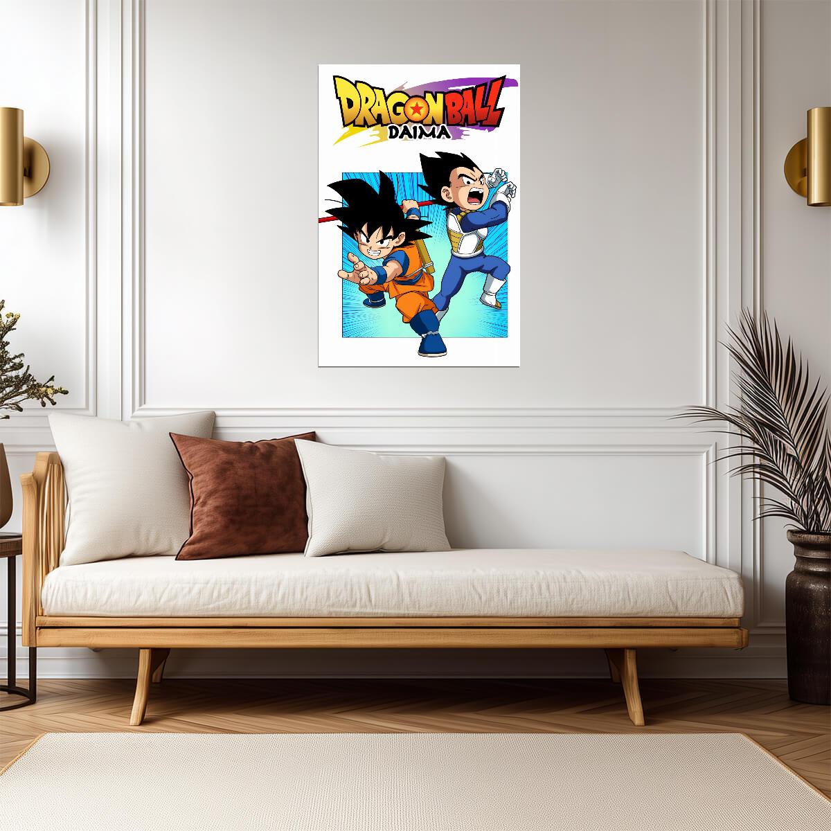 Dragon Ball Daima Poster | Goku Mini and Vegeta Mini - Anime Poster