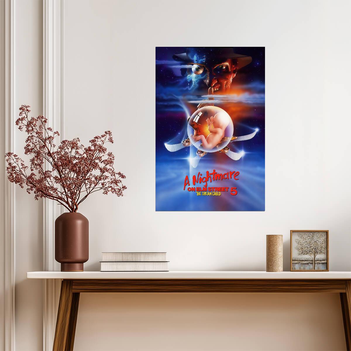 A Nightmare on Elm Street 5: The Dream Child Poster | Crystal Ball Art - Movies & TV Poster
