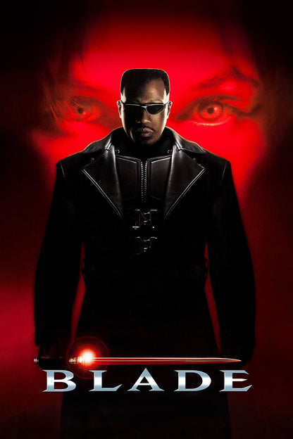 Blade Movie Poster | Wesley Snipes Against Red Eyes - Movies & TV Poster