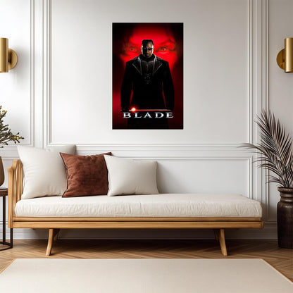 Blade Movie Poster | Wesley Snipes Against Red Eyes - Movies & TV Poster