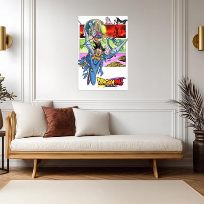 Dragon Ball Daima Anime Poster | Goku Mini Riding a Blue Dragon - Anime Poster