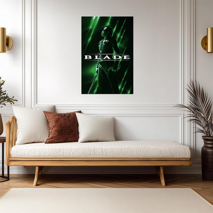Blade Movie Poster | Wesley Snipes in Green Light - Movies & TV Poster