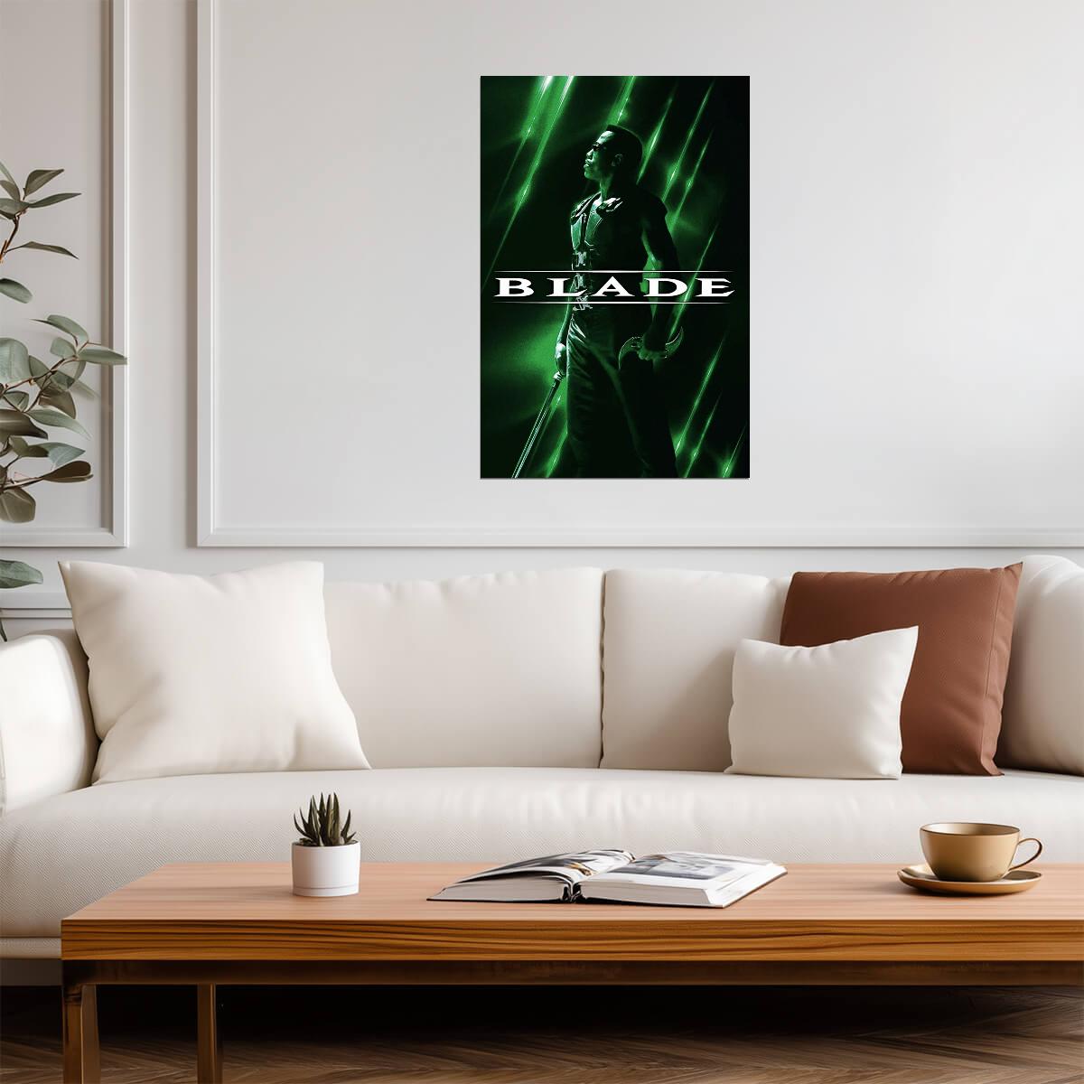 Blade Movie Poster | Wesley Snipes in Green Light - Movies & TV Poster