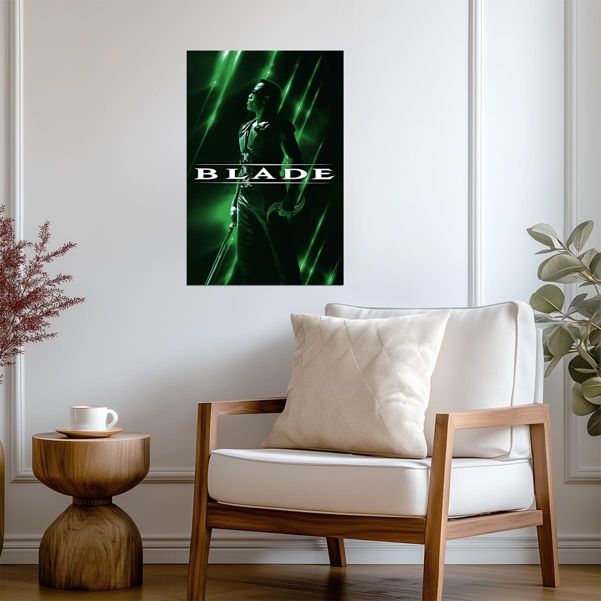 Blade Movie Poster | Wesley Snipes in Green Light - Movies & TV Poster