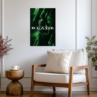Blade Movie Poster | Wesley Snipes in Green Light - Movies & TV Poster
