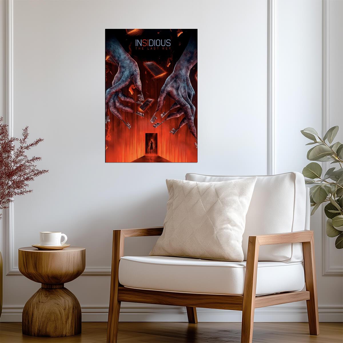 Insidious The Last Key Movie Poster | Key-Fingered Hands Above a Doorway - Movies & TV Poster