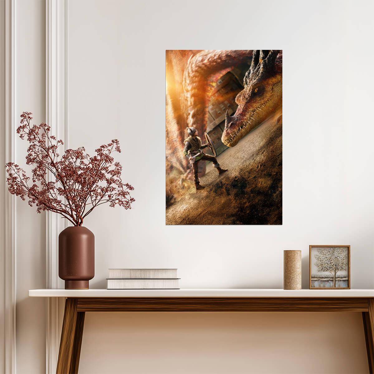 How to Train Your Dragon 2025 Movie Poster | Hiccup in the Dragon Arena - Movies & TV Poster
