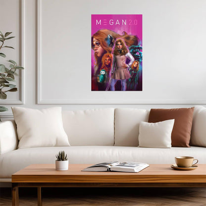 M3GAN 2.0 Movie Poster | Pink Skirt Suit and Robot Collage - Movies & TV Poster