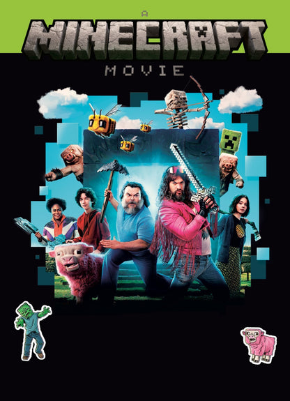 A Minecraft Movie Poster | Jack Black and Jason Momoa | Cast Collage Print - Movies & TV Poster