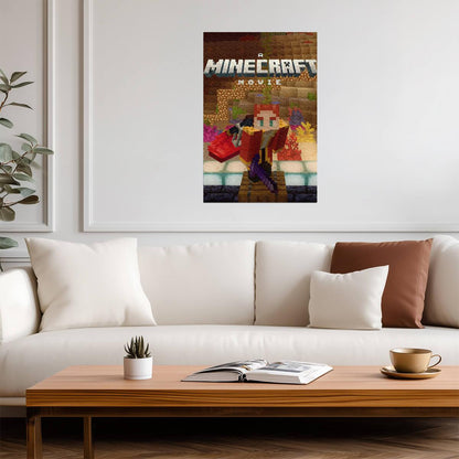 A Minecraft Movie Pixel Art Poster - Movies & TV Poster