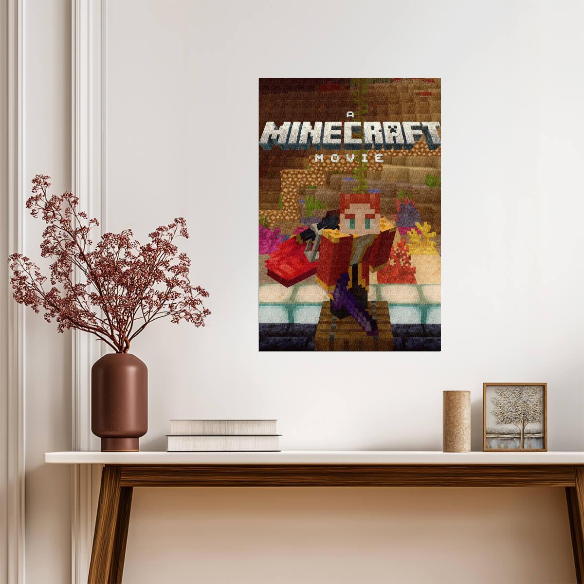 A Minecraft Movie Pixel Art Poster - Movies & TV Poster