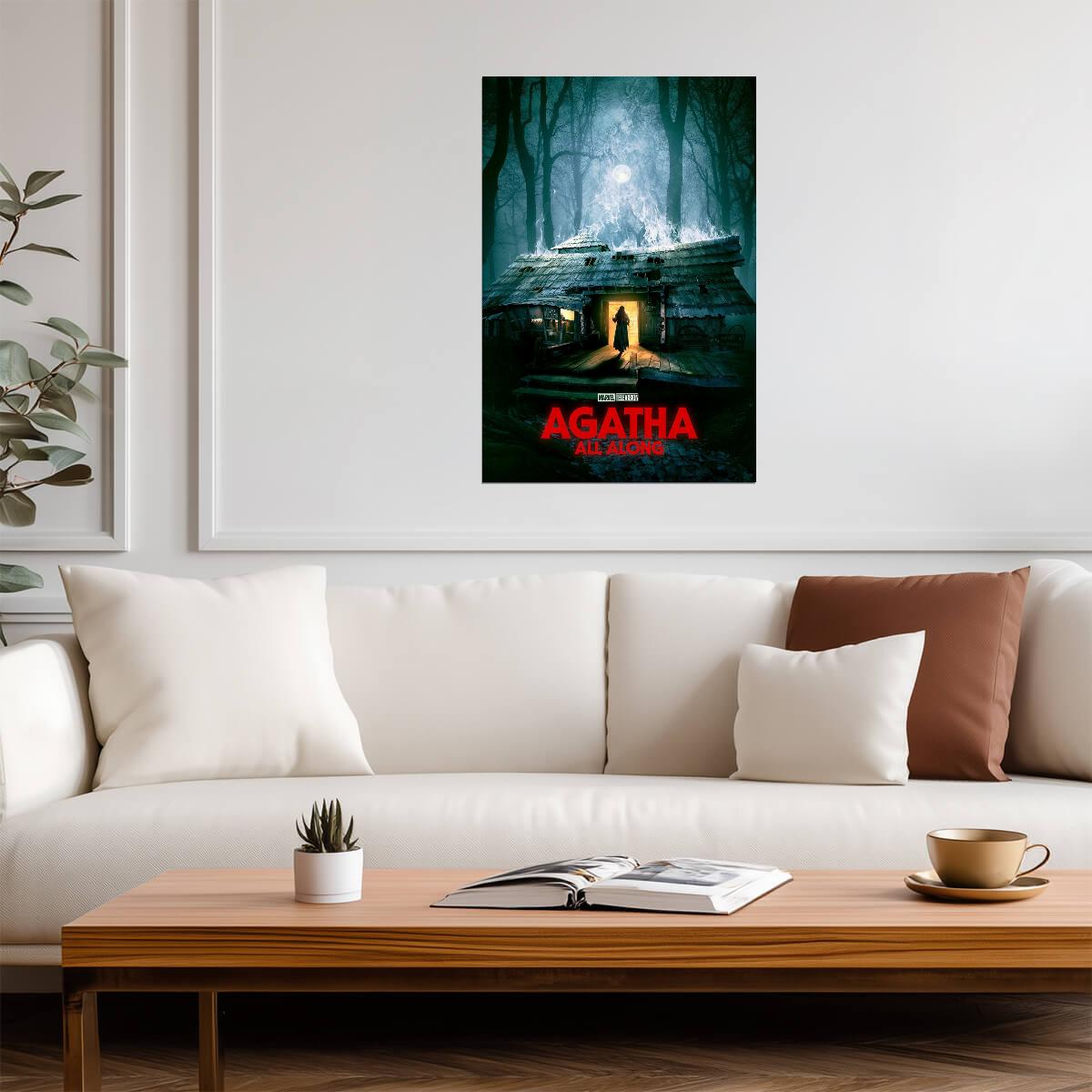 Agatha All Along Poster | Witch's Cabin | Fantasy Series Print - Movies & TV Poster