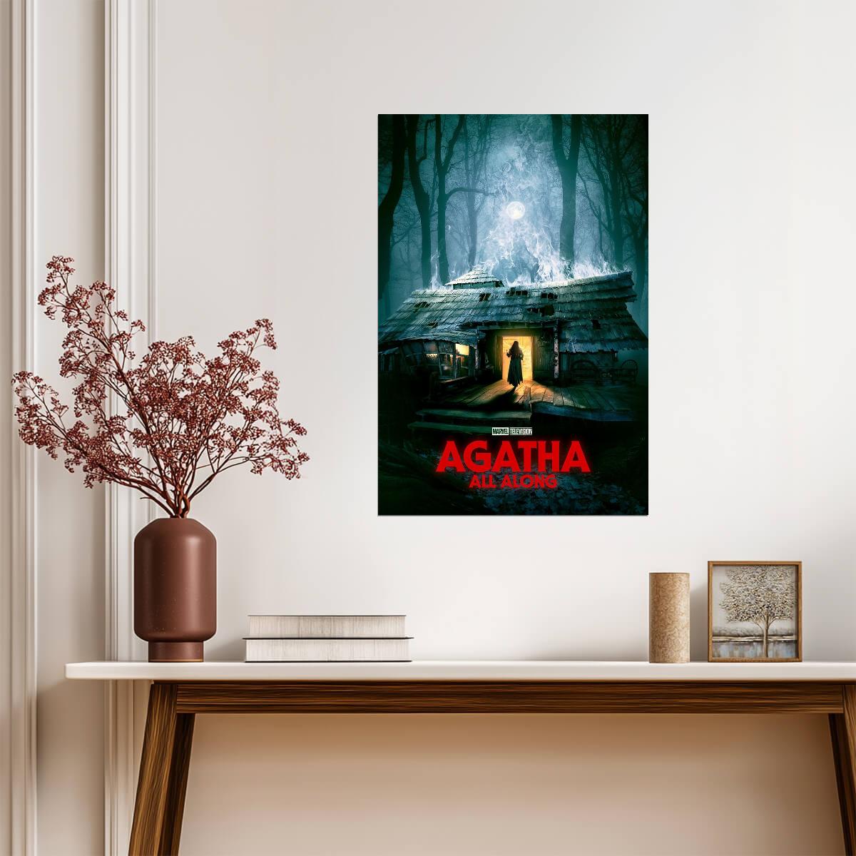 Agatha All Along Poster | Witch's Cabin | Fantasy Series Print - Movies & TV Poster