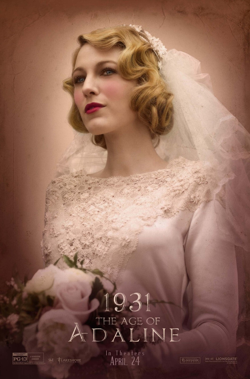 The Age of Adaline Movie Poster | Blake Lively in a Wedding Dress - Movies & TV Poster