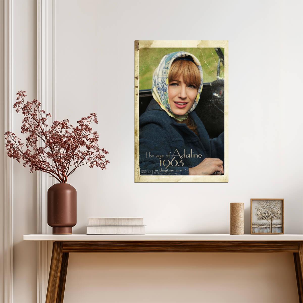 The Age of Adaline Movie Poster | Blake Lively in a Headscarf - Movies & TV Poster