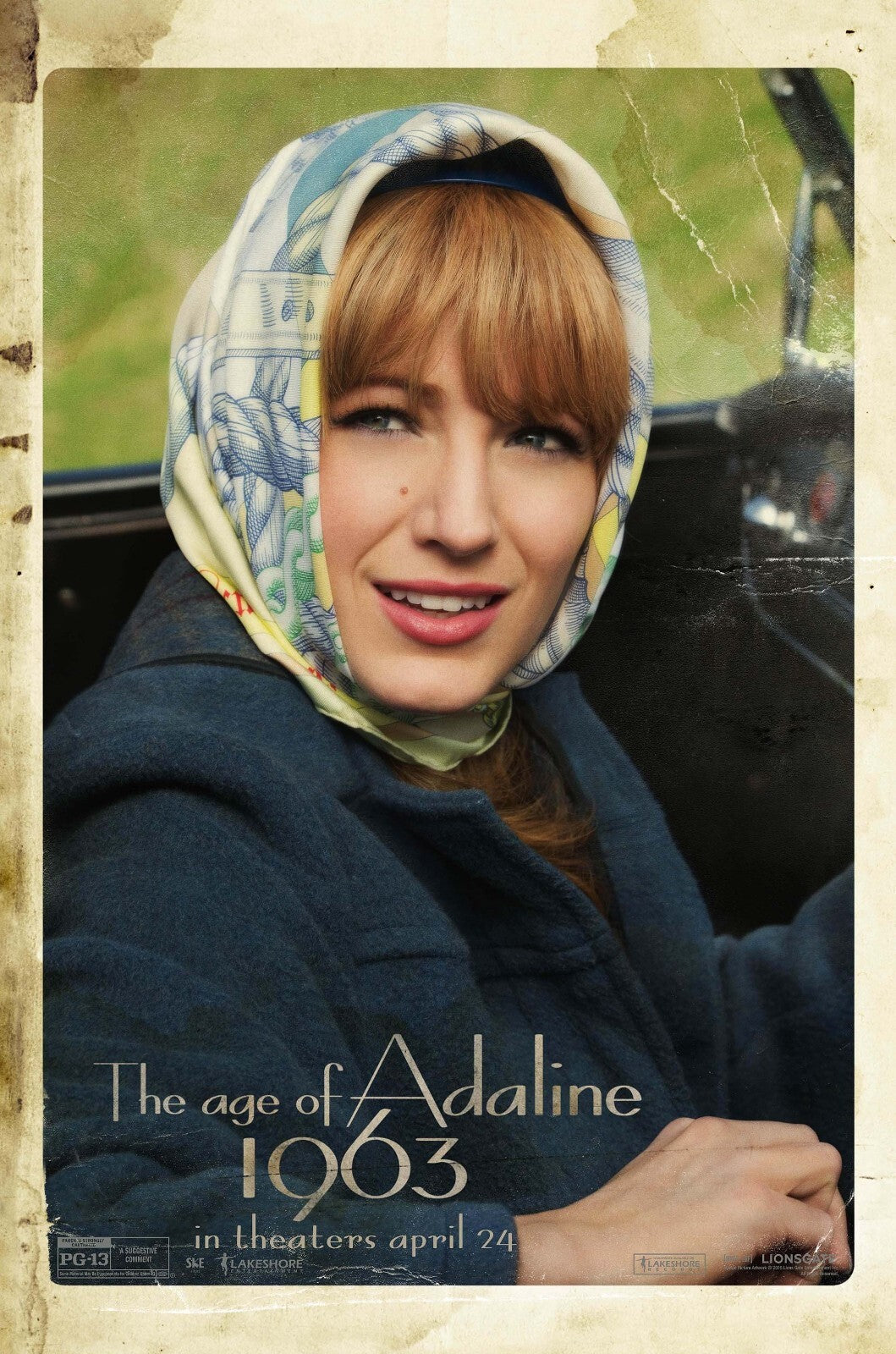 The Age of Adaline Movie Poster | Blake Lively in a Headscarf - Movies & TV Poster