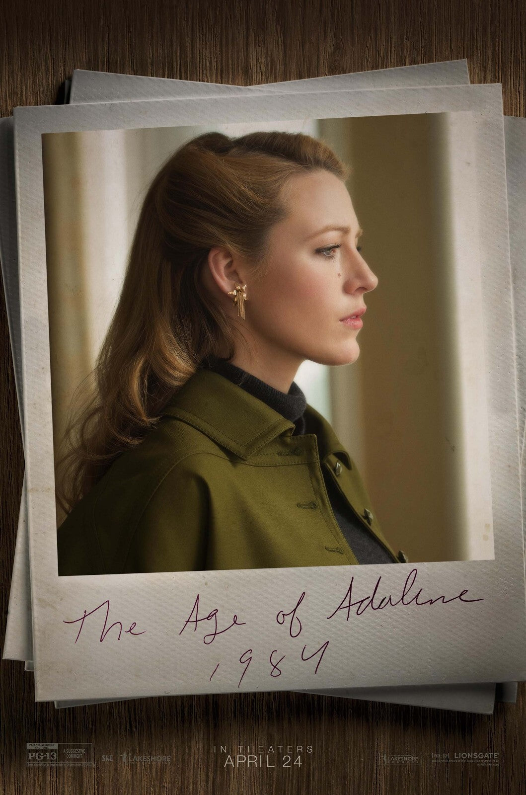 The Age of Adaline Movie Poster | Blake Lively Profile | Layered Photo Portrait - Movies & TV Poster