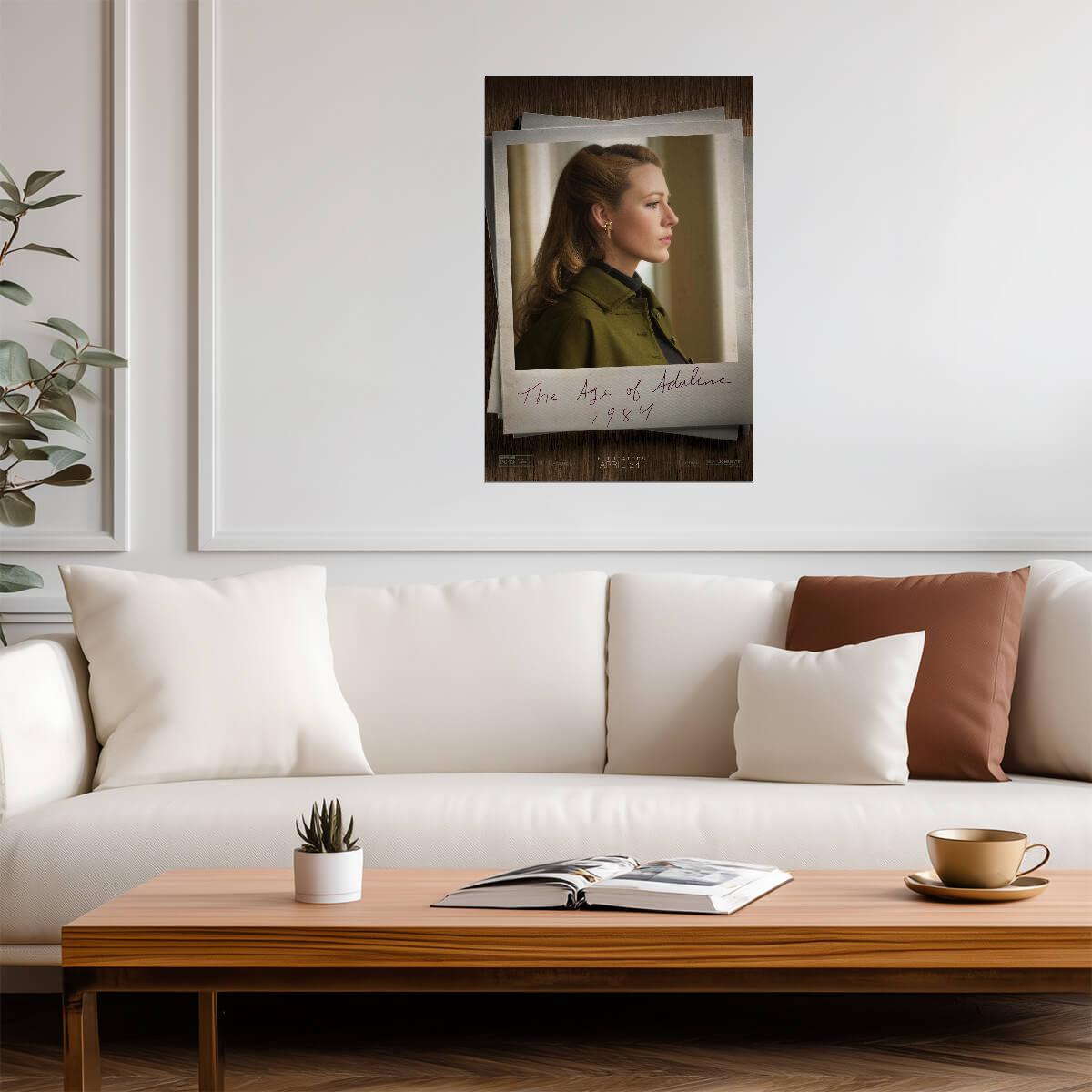 The Age of Adaline Movie Poster | Blake Lively Profile | Layered Photo Portrait - Movies & TV Poster