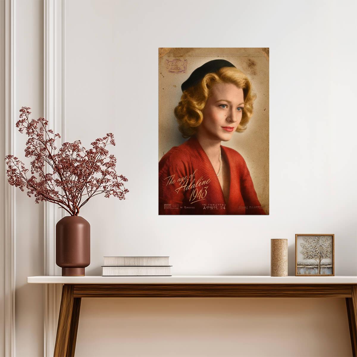 The Age of Adaline Movie Poster | Blake Lively in a Beret - Movies & TV Poster