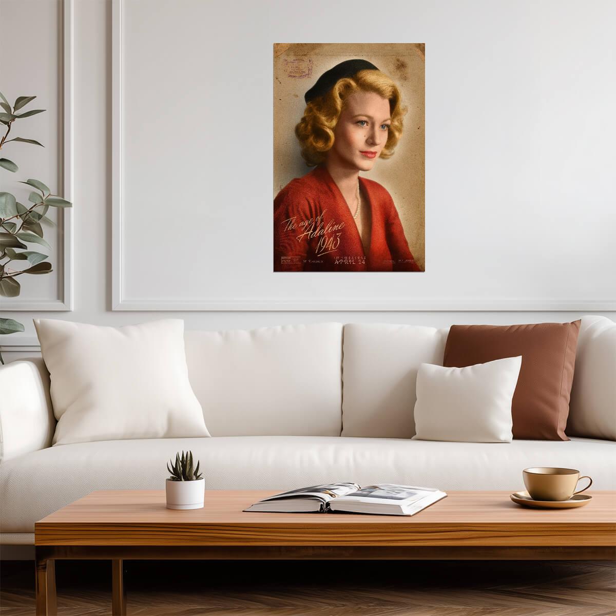 The Age of Adaline Movie Poster | Blake Lively in a Beret - Movies & TV Poster