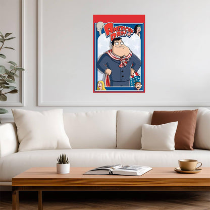 American Dad Poster | Stan Smith and Family Cartoon Print - Movies & TV Poster