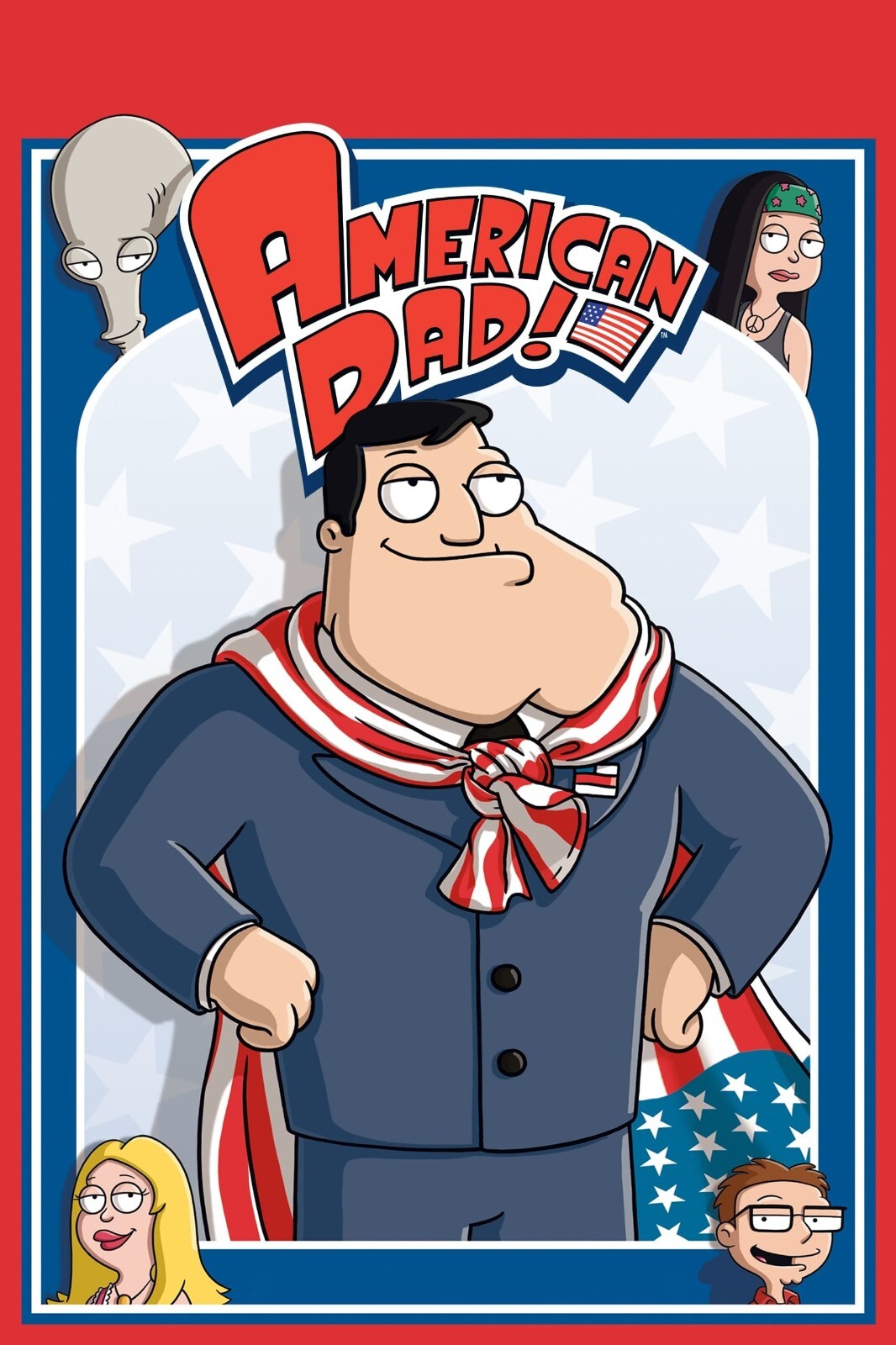 American Dad Poster | Stan Smith and Family Cartoon Print - Movies & TV Poster