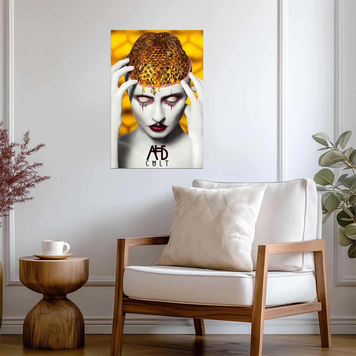 American Horror Story Cult Poster | Honeycomb Head | Horror Series Print - Movies & TV Poster