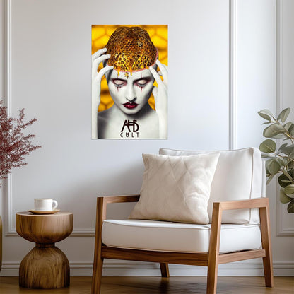 American Horror Story Cult Poster | Honeycomb Head | Horror Series Print - Movies & TV Poster