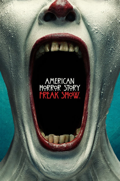 American Horror Story Freak Show Poster | Screaming Clown Face - Movies & TV Poster