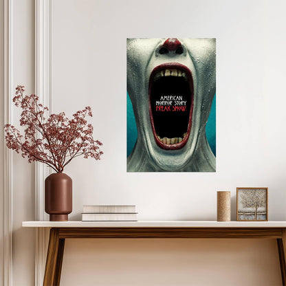 American Horror Story Freak Show Poster | Screaming Clown Face - Movies & TV Poster