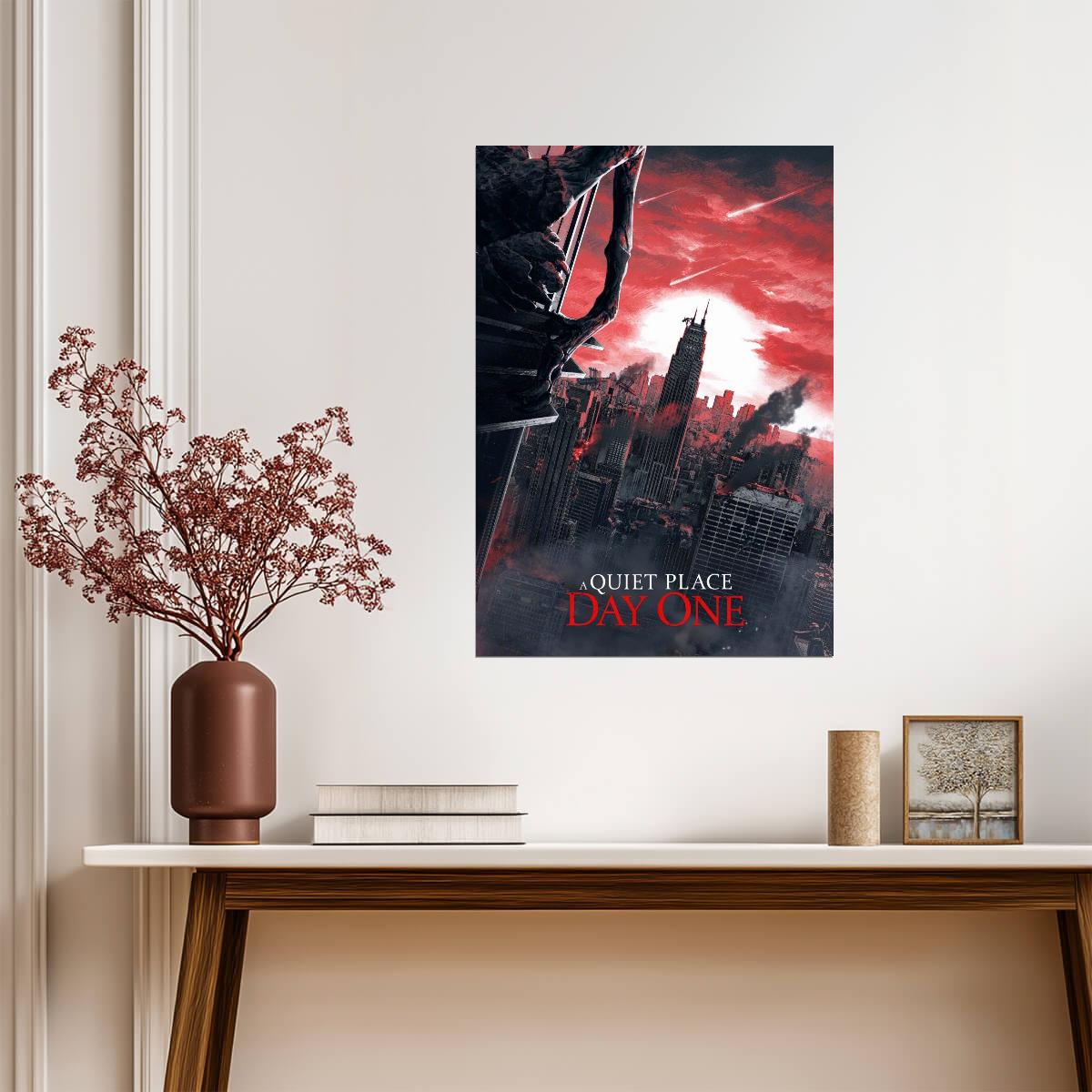 A Quiet Place: Day One Poster | New York Alien Invasion Movie Print - Movies & TV Poster