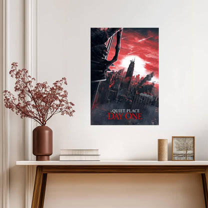 A Quiet Place: Day One Poster | New York Alien Invasion Movie Print - Movies & TV Poster