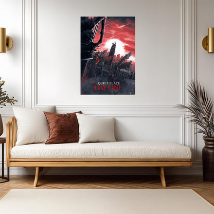 A Quiet Place: Day One Poster | New York Alien Invasion Movie Print - Movies & TV Poster