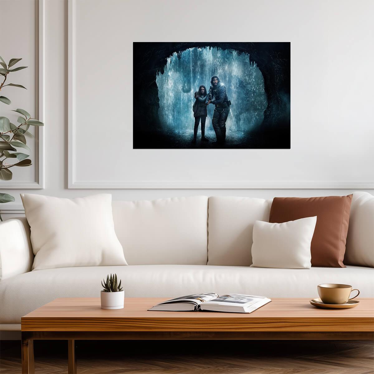 65 Movie Poster | Adam Driver and Ariana Greenblatt Waterfall Scene - Movies & TV Poster