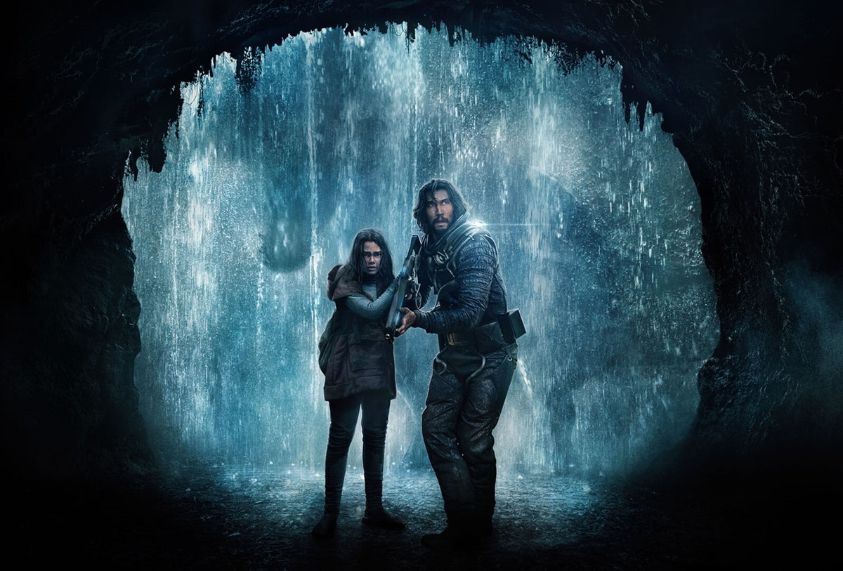 65 Movie Poster | Adam Driver and Ariana Greenblatt Waterfall Scene - Movies & TV Poster