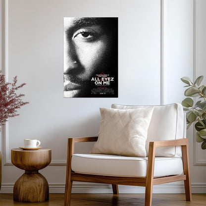 All Eyez on Me Poster | Demetrius Shipp Jr. as Tupac Movie Portrait - Movies & TV Poster