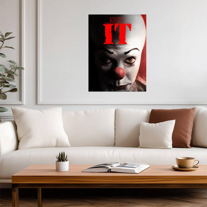 IT 1990 TV Miniseries Poster | Tim Curry as Pennywise Close-Up - Movies & TV Poster