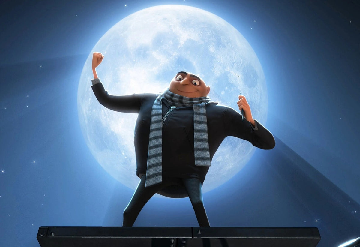 Despicable Me Movie Poster | Gru with the Full Moon - Movies & TV Poster