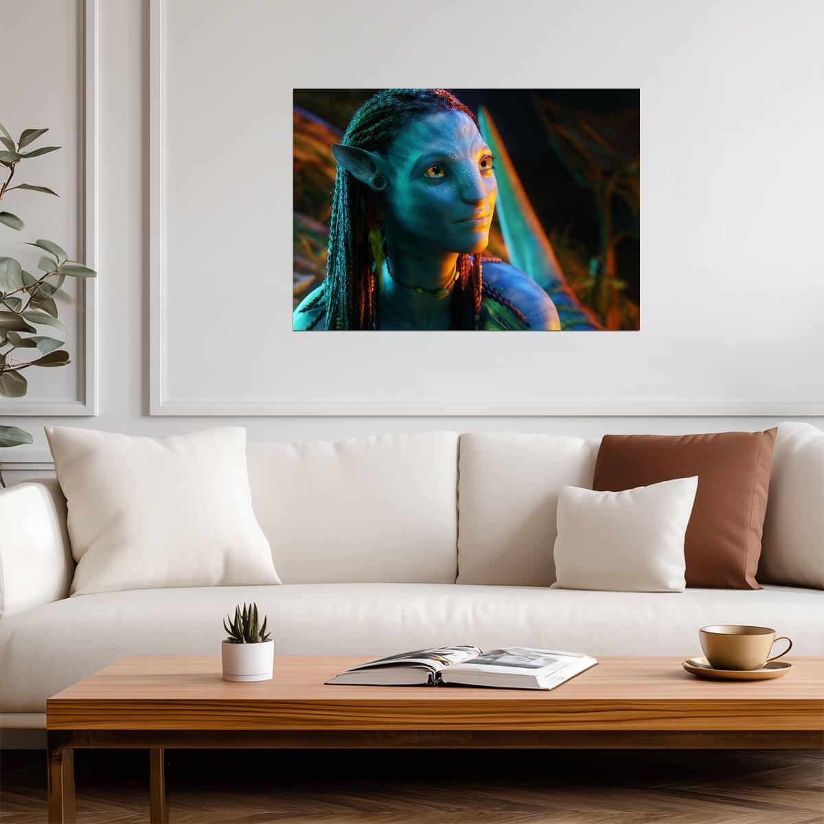 Avatar 2009 Movie Poster | Neytiri in Warm Light - Movies & TV Poster