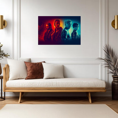 Blade Runner 2049 Movie Poster | Four Portrait Color Gradient - Movies & TV Poster