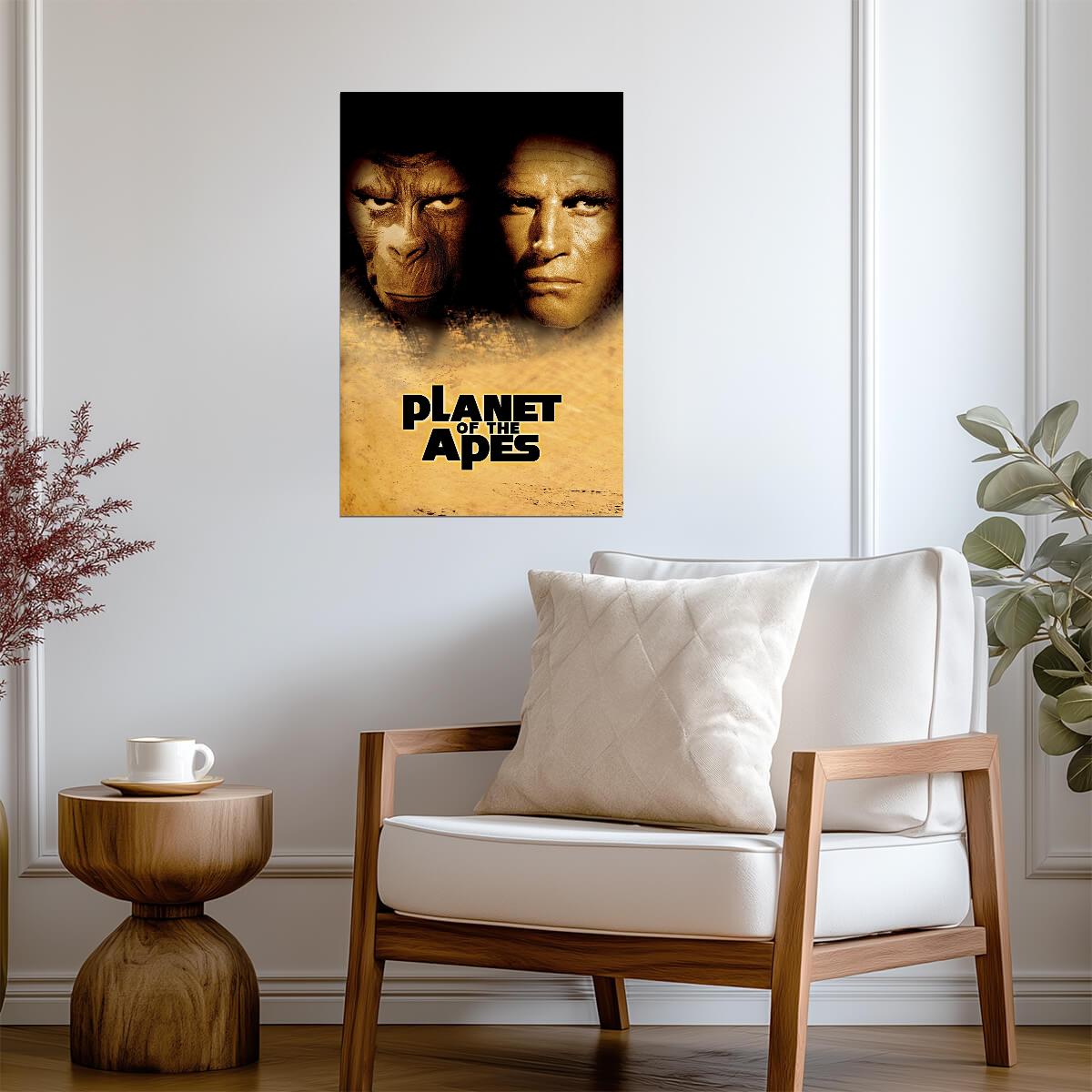 Planet of the Apes 2001 Movie Poster | Ape and Astronaut Faces - Movies & TV Poster